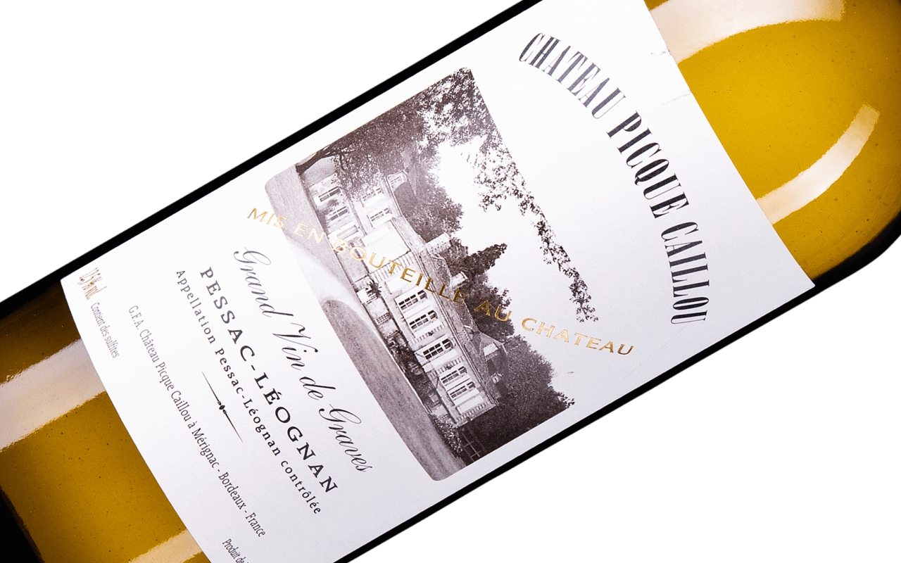2014 Château Picque-Caillou blanc "Kieselstein Ton" Pessac-Léognan Bordeaux, Frankreich   