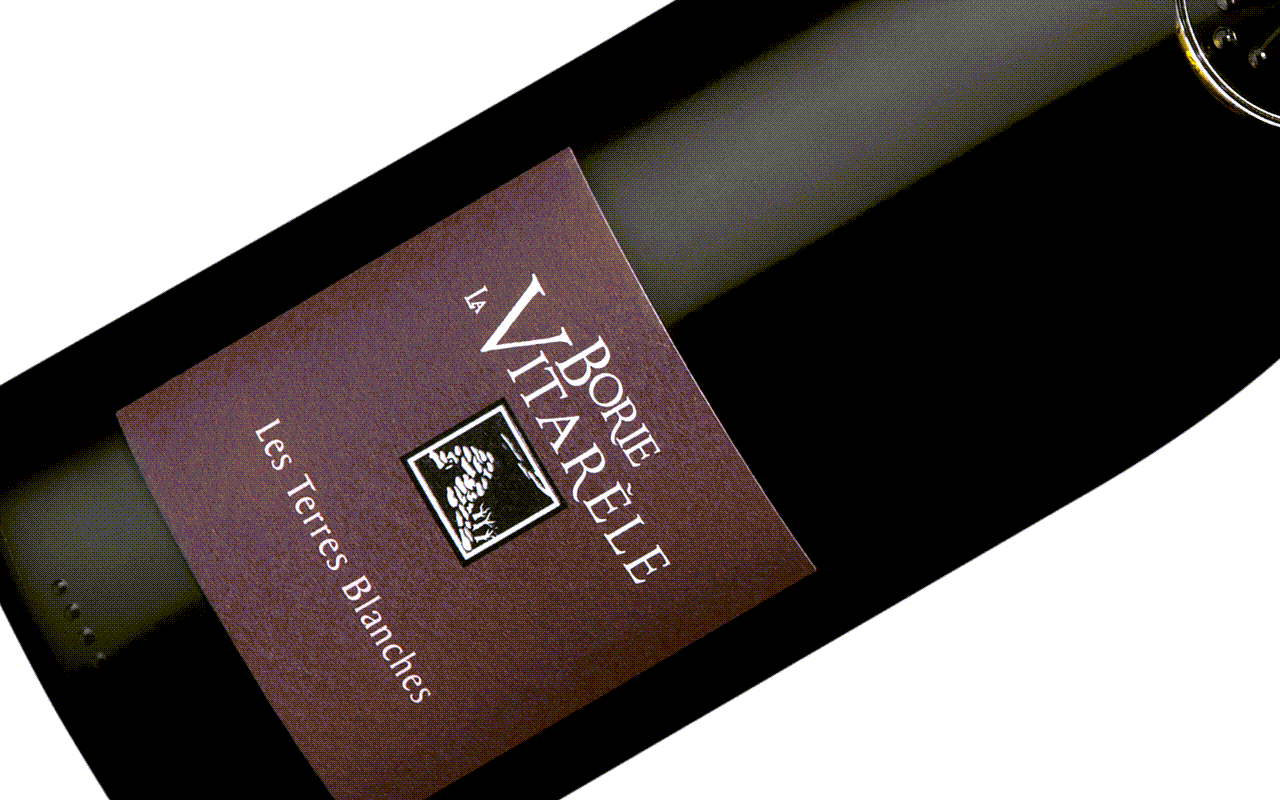 2018 Les Terres Blanches Bio Rotwein, Mergel, Kalk - Borie la Vitarèle, Saint Chinian, Languedoc, Frankreich 