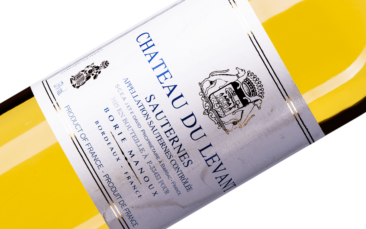 2018 Chateau du Levant "Lehm Kalk Sand Kiesel" Sauternes Bordeaux, Frankreich 