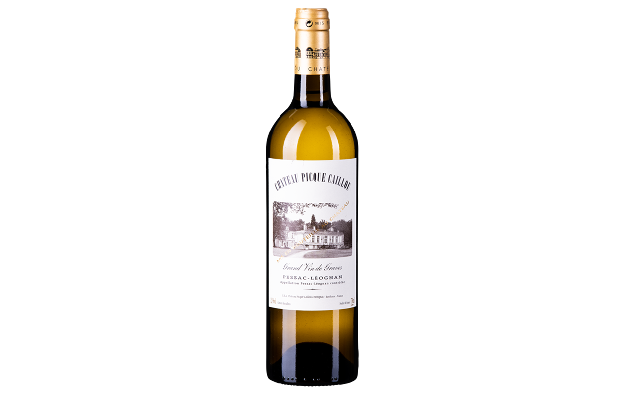 2014 Château Picque-Caillou blanc "Kieselstein Ton" Pessac-Léognan Bordeaux, Frankreich   