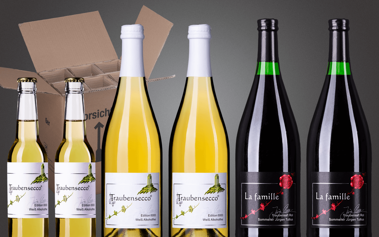 Probierbox 6er "JTC Alkoholfrei" Selektion Sommelier Jürgen Tullius (Abholpreis)