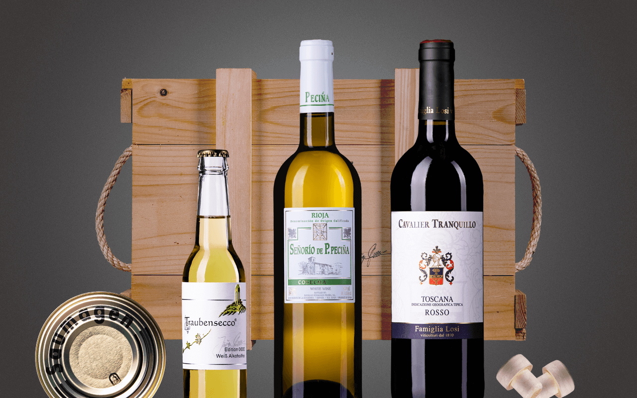 JTC 3er Holzkiste "Glücksgefühle für Weineinsteiger" als Präsent verpackt (Abholpreis Vinothek) JTC 3er Holzkiste "Glücksgefühle für Weineinsteiger" als Präsent verpackt (Abholpreis Vinothek)
