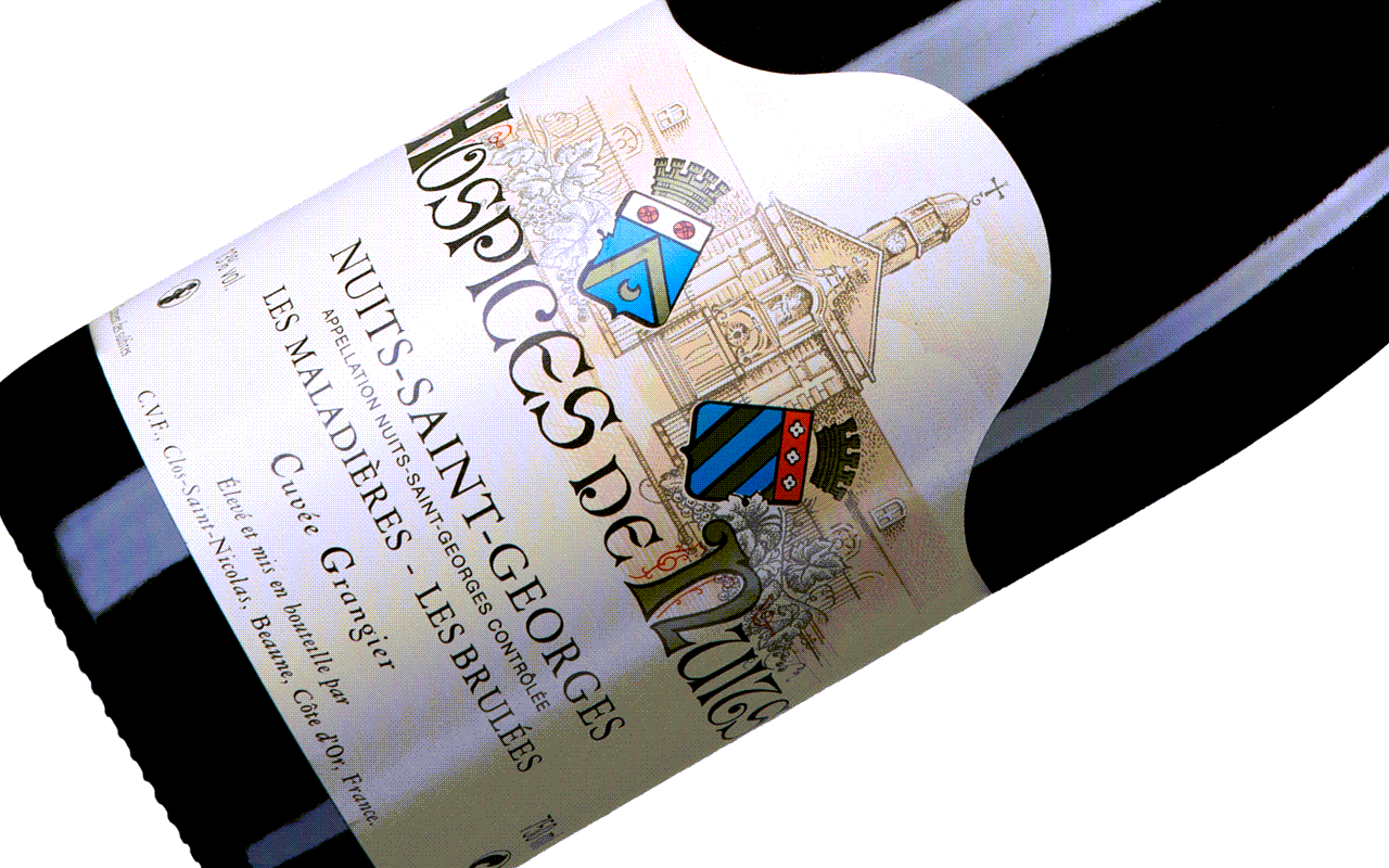 2017 Hospices de Nuits Cuvée Grangier "Kalkstein" Côte de Nuits Burgund, Frankreich 