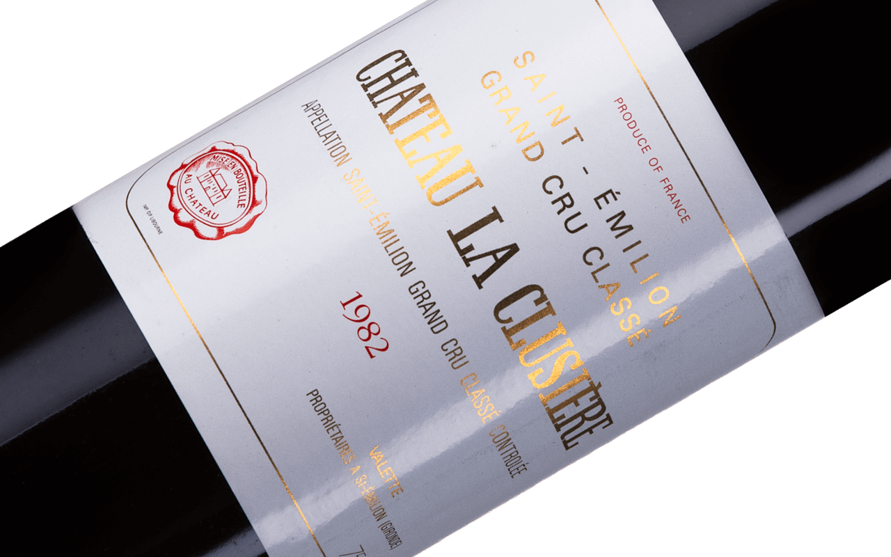 Rarität 1982 Château la Clusière Saint Èmilion Grand Cru "Kalkstein" - Bordeaux, Frankreich Rarität 1982 Château la Clusière Saint Èmilion Grand Cru "Kalkstein" - Bordeaux, Frankreich