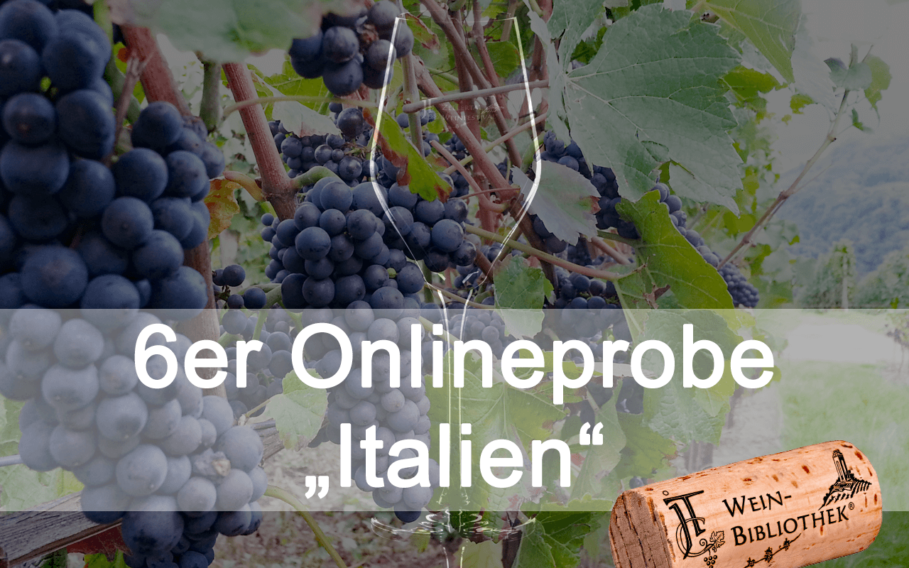 Online-Probe "Italien" 6er Box für Ihre Degustation zu Hause (Termin nach Wunsch!)