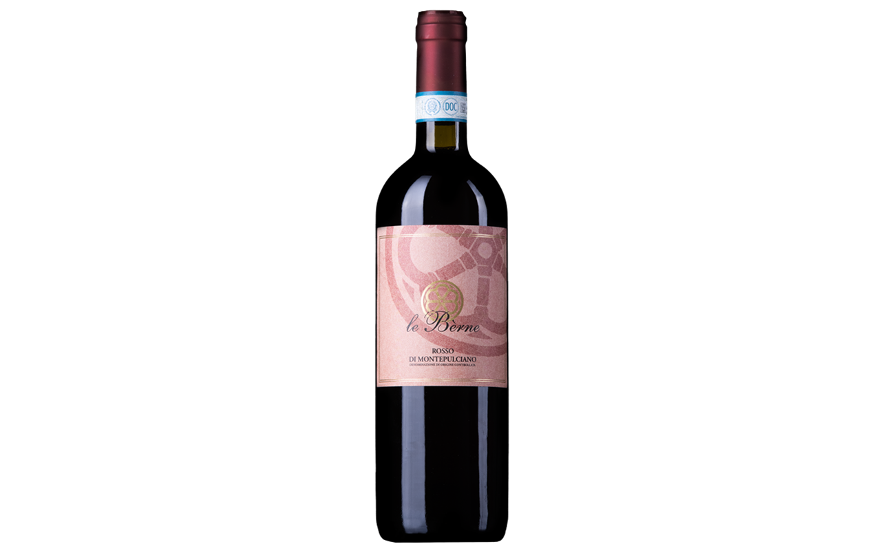 2016 Rosso di Montepulciano, Rotwein, Pliozän, Kalk, Fossilien - Le Bèrne, Montepulciano, Toskana, Italien