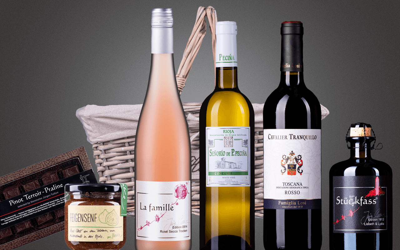 Präsentkorb "Ladies Night - inklusive Rosé Secco, Likörwein und Schoggi" (Abholpreis)