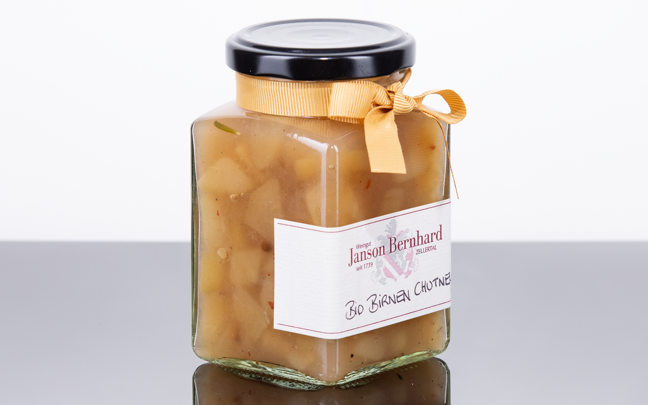 Zellertaler Bio-Birnen-Chutney von Demeter-Winzerin Christine Bernhard