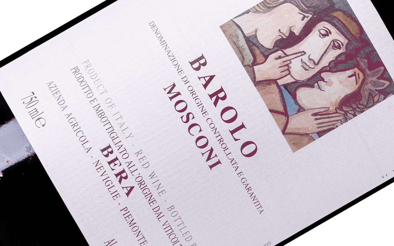 2018 Barolo Mosconi Riserva Grand Cru "Kalkstein, Ton und Schluff" Piemont, Italien