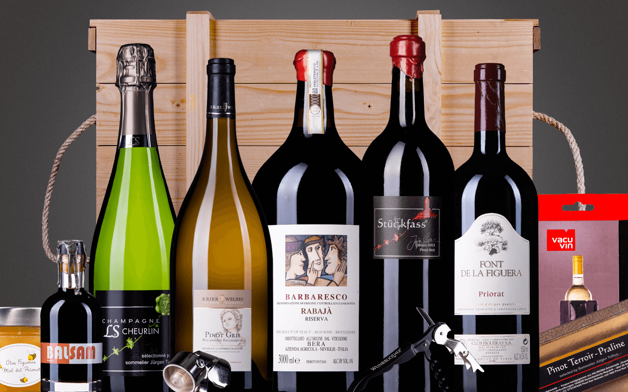 JTC 5er Magnumkiste "Europareise mit Barbaresco Reserva Doppelmagnum" (Abholpreis)