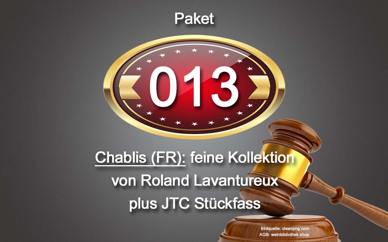 0013 AUKTION Chablis-Paket: feine Kollektion von Lavantureux mit JTC Stückfass