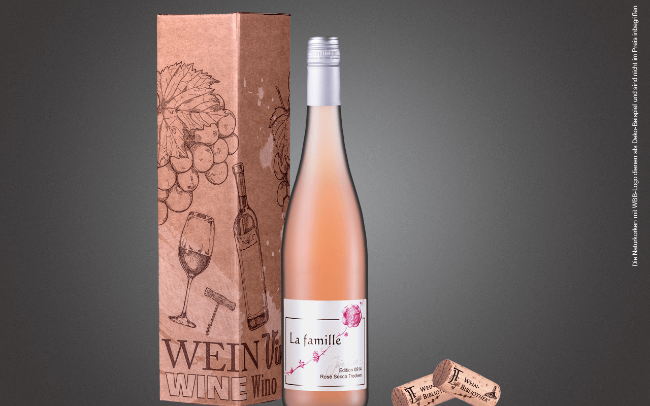 JTC 1er Karton "Secco Rosé La famille Mittelhaardt JTC Stückfass"(Präsent zum Abholpreis Vinothek) JTC 1er Karton "Secco Rosé La famille Mittelhaardt JTC Stückfass"(Präsent zum Abholpreis Vinothek)