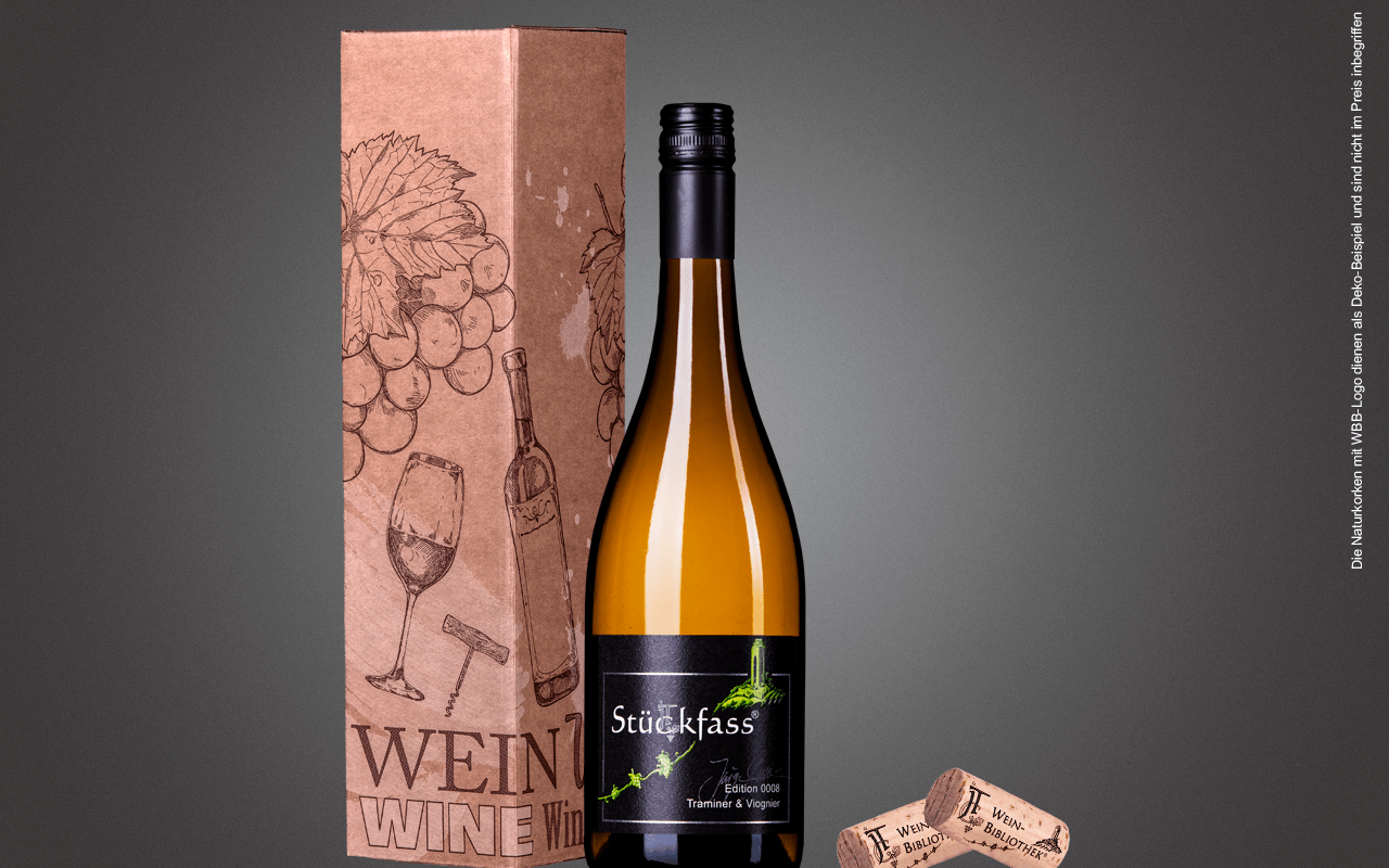 JTC 1er Karton "Traminer & Viognier Remstal JTC Stückfass"(Präsent zum Abholpreis Vinothek) JTC 1er Karton "Traminer & Viognier Remstal JTC Stückfass"(Präsent zum Abholpreis Vinothek)